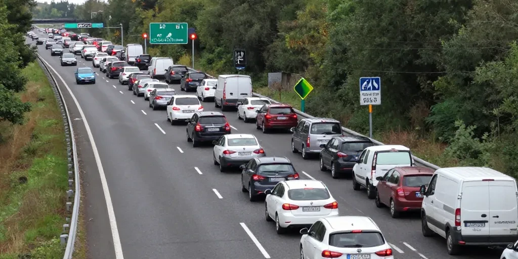 ap-7: retenciones de 20 kilómetros por incidencias de tráfico