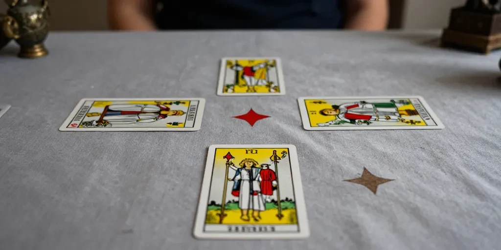 tirada en cruz 5 cartas gratis